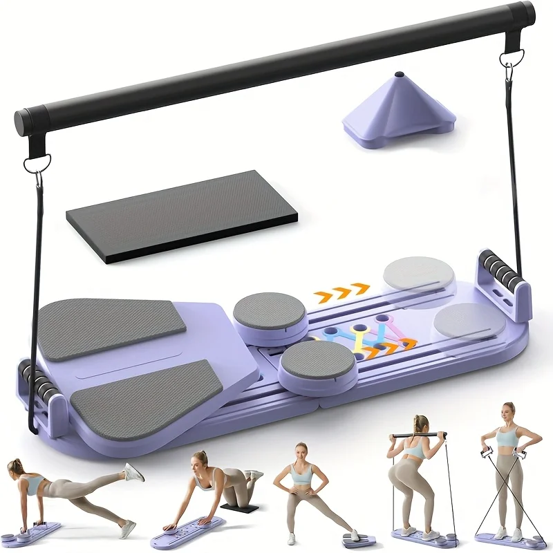 6-in-1 Portable Foldable Pilates Board for Home Workout Reformer Pilates Machine Roller Board Pilates Equipment
6-in-1 Portable Foldable Pilates Board for Home Workout Reformer Pilates Machine Roller Board Pilates Equipment