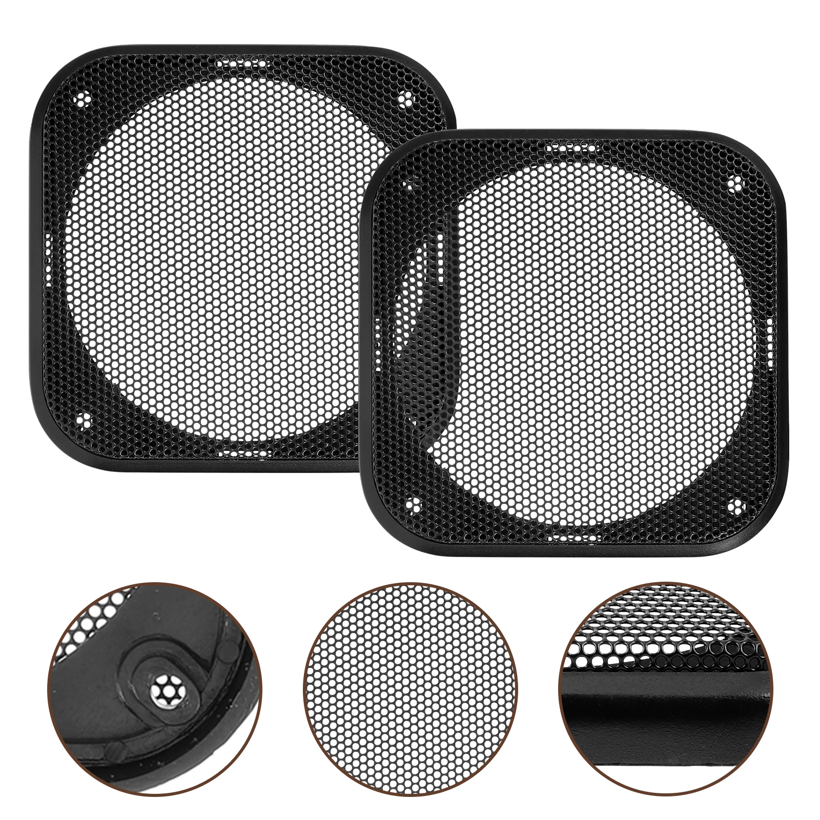 2pcs Square Horn Mesh Cover Speaker Metal Car Subwoofer Guards Accessories Black Grille 4 Inch Classic Color Durable Design Easy
2pcs Square Horn Mesh Cover Speaker Metal Car Subwoofer Guards Accessories Black Grille 4 Inch Classic Color Durable Design Easy