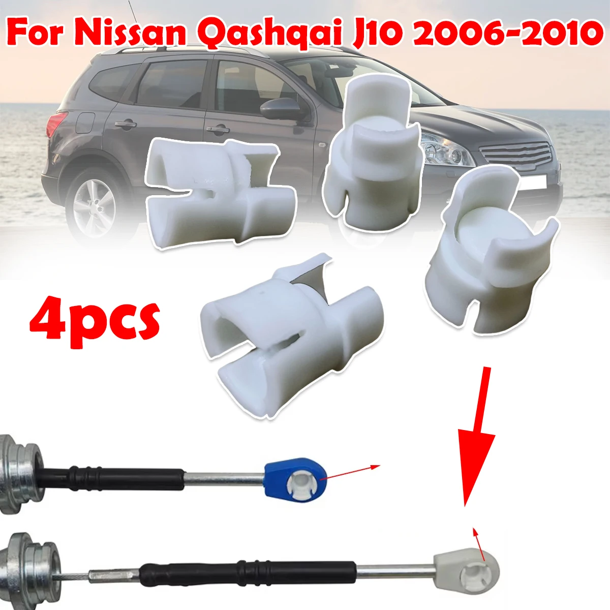 4pcs Gearbox Shift Cable Linkage Control Bushing For Nissan Qashqai J10 Gear Shifter Lever Selector End Joint Connect Pivoted
4pcs Gearbox Shift Cable Linkage Control Bushing For Nissan Qashqai J10 Gear Shifter Lever Selector End Joint Connect Pivoted