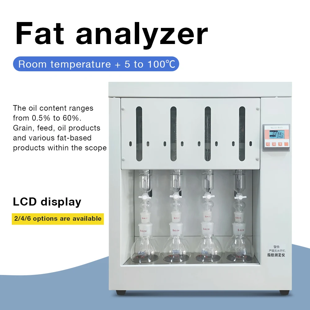 Efficient New Laboratory Crude Fat Analyzer Biological Base Automatic Laboratory Fat Analyzer Tester Testing Equipment
Efficient New Laboratory Crude Fat Analyzer Biological Base Automatic Laboratory Fat Analyzer Tester Testing Equipment