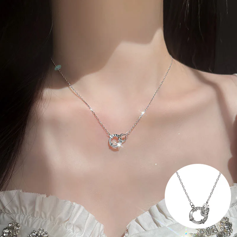 100% 925 Sterling Silver Zircon Geometric Necklace for Women Girl Fashion Round Design Jewelry Birthday Gift Dropshipping
100% 925 Sterling Silver Zircon Geometric Necklace for Women Girl Fashion Round Design Jewelry Birthday Gift Dropshipping