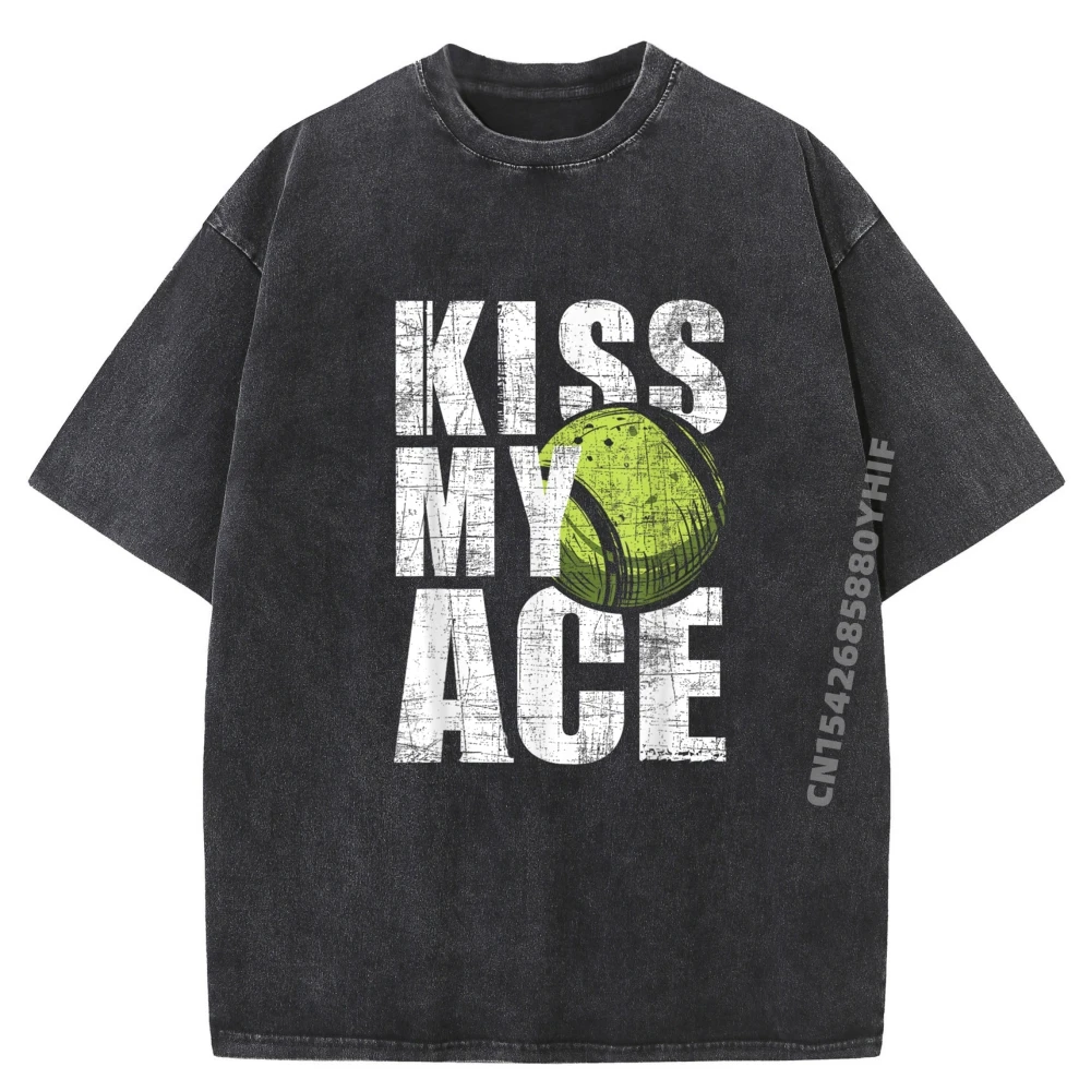 Kiss My Ace Tennis Player Sports Lover Tournament Mens Designer T Shirt Cotton Comfort Men's Washed Clothing 2025
Kiss My Ace Tennis Player Sports Lover Tournament Mens Designer T Shirt Cotton Comfort Men's Washed Clothing 2025