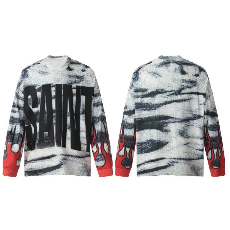 American High Street Vintage Long Sve Casual Loose Couple T-irt Trendy Cotton Warm round Ne for Youth Men Women
American High Street Vintage Long Sve Casual Loose Couple T-irt Trendy Cotton Warm round Ne for Youth Men Women