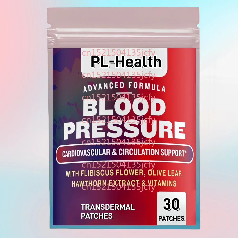 30 Patches Blood Pressure Support Transdermal Patches for Cardiovascular & Heart Health with Garlic, Hawthorn & Hibiscus
30 Patches Blood Pressure Support Transdermal Patches for Cardiovascular & Heart Health with Garlic, Hawthorn & Hibiscus