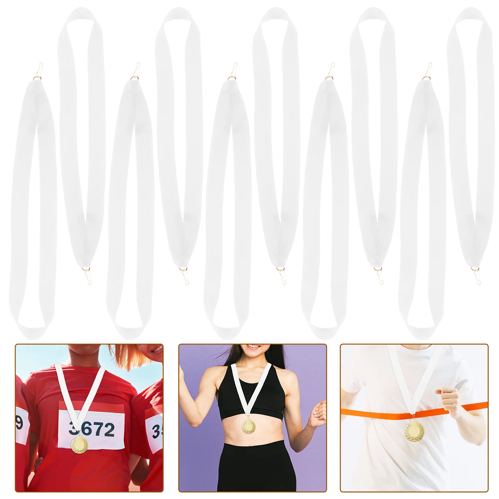 10pcs Medal for Sports Team Competition Neck Award Lanyard Medal Straps with Clip White Hanging Straps Memorabilia
10pcs Medal for Sports Team Competition Neck Award Lanyard Medal Straps with Clip White Hanging Straps Memorabilia