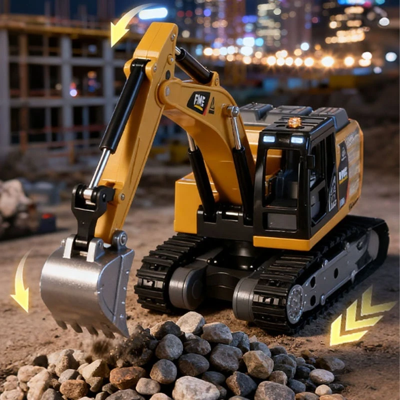 New Hg4-301 RC Truck Electric Remote Control Excavator Simulation Alloy Engineering Vehicle Toy Car Bulldozer Model Toy Gifts
New Hg4-301 RC Truck Electric Remote Control Excavator Simulation Alloy Engineering Vehicle Toy Car Bulldozer Model Toy Gifts