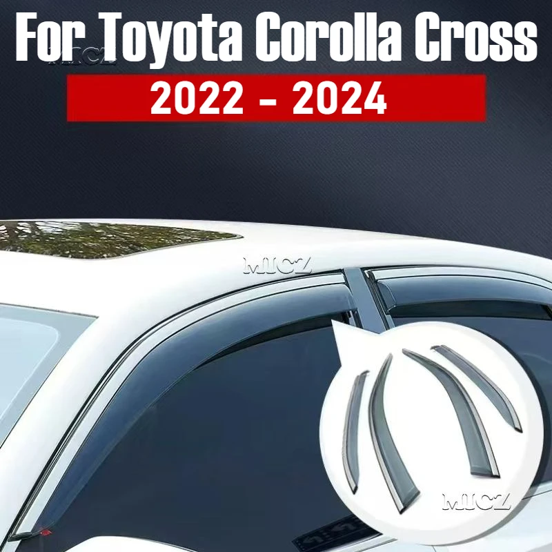 For Toyota Corolla Cross 2022 - 2024 Car Accessories Window Visor Vent Shade Rain Sun Guard Deflector Awnings Shelters Covers
For Toyota Corolla Cross 2022 - 2024 Car Accessories Window Visor Vent Shade Rain Sun Guard Deflector Awnings Shelters Covers