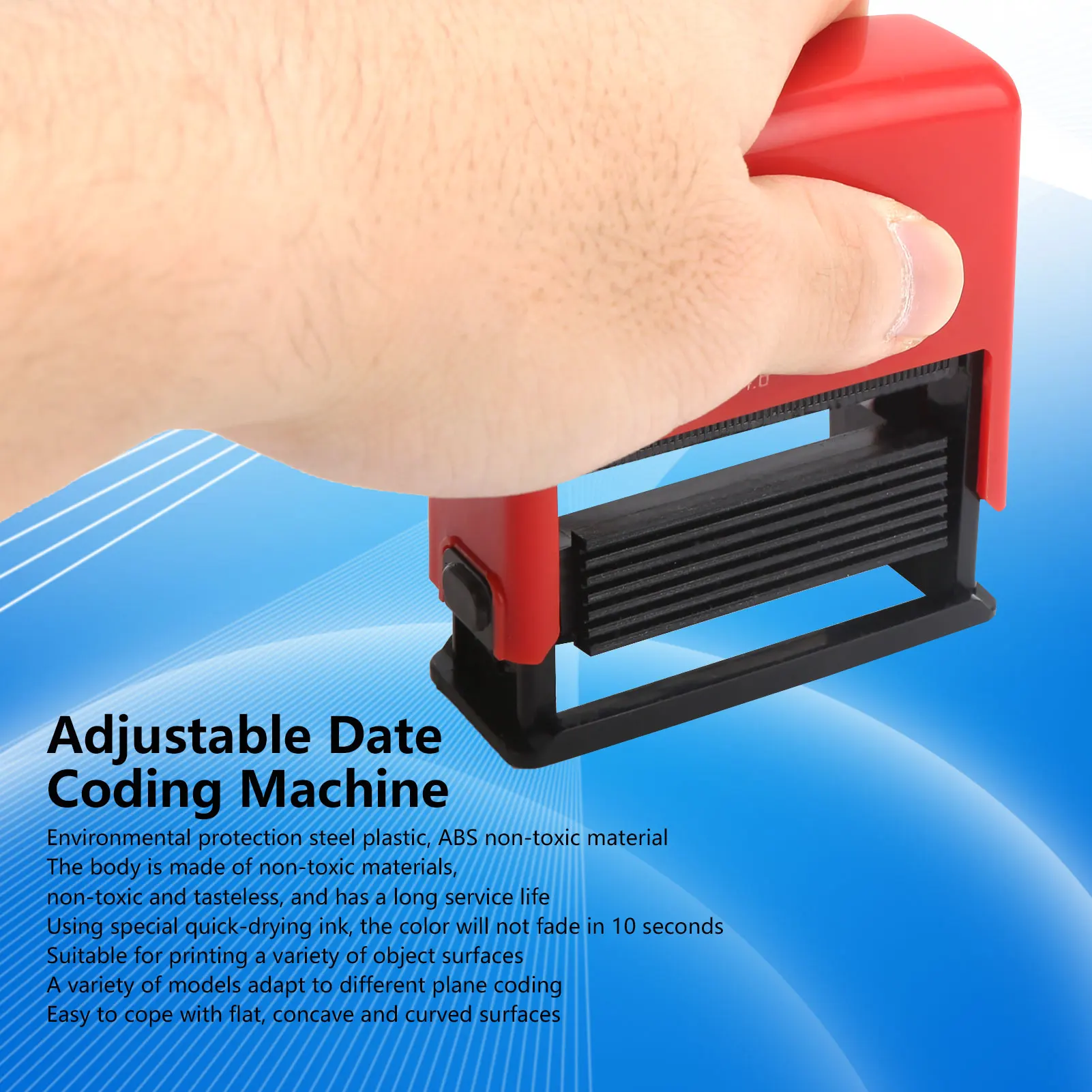 Машина для кодирования даты с регулируемой датой Машина для кодирования даты с ручным тиснением Печать Промышленные материалы B2.5 
Машина для кодирования даты с регулируемой датой Машина для кодирования даты с ручным тиснением Печать Промышленные материалы B2.5