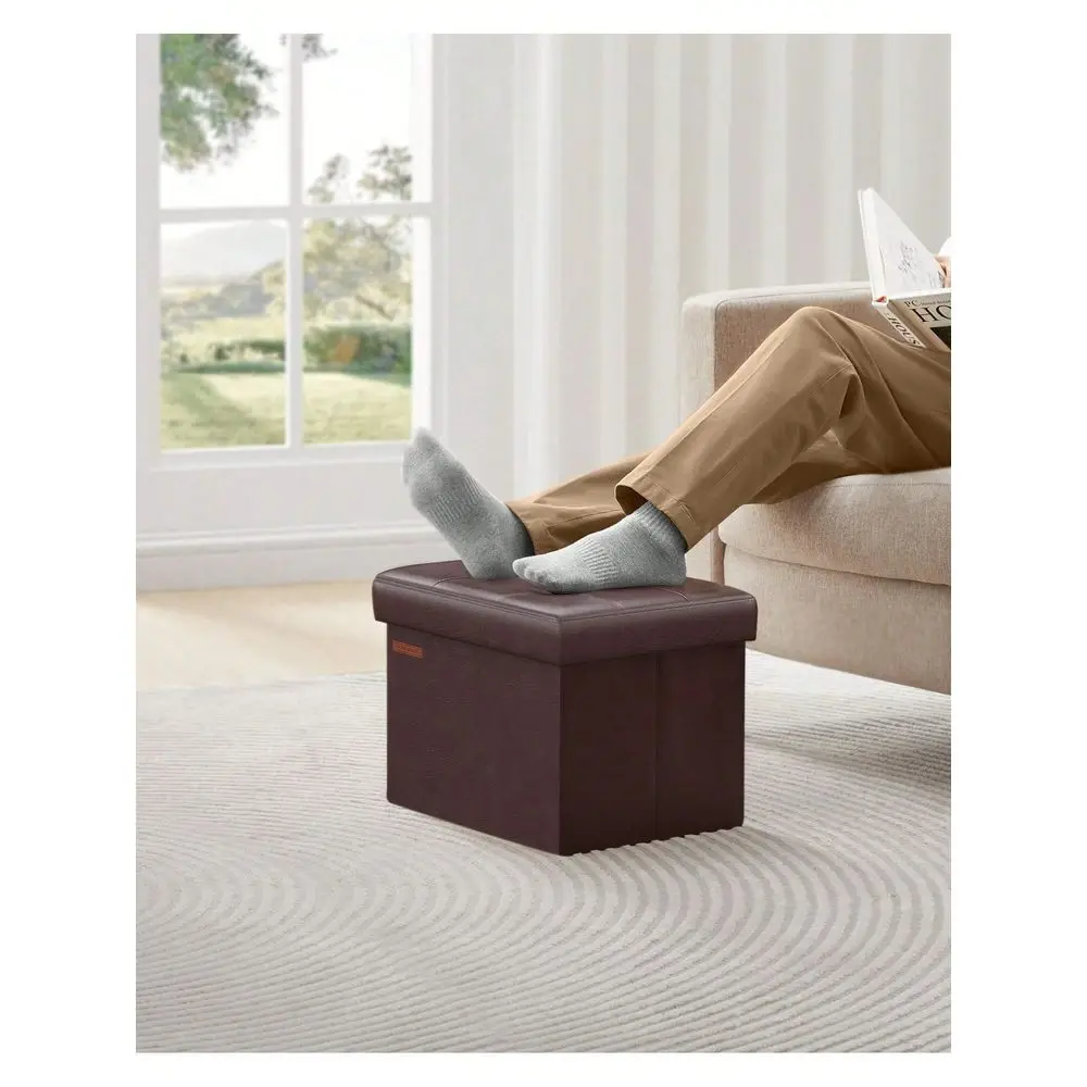 Small Folding Storage Ottoman, Foot Rest Stool, Cube Footrest, Synthetic Leather, 12.2 X 16.1 X 12.2 Inches, 286 Lb Capacity, F
Small Folding Storage Ottoman, Foot Rest Stool, Cube Footrest, Synthetic Leather, 12.2 X 16.1 X 12.2 Inches, 286 Lb Capacity, F