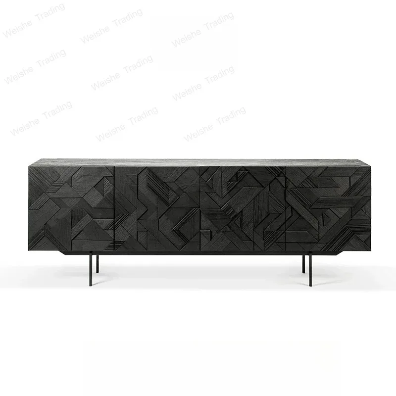 Retro storage cabinet creative solid wood handmade TV cabinet entrance side cabinet
Retro storage cabinet creative solid wood handmade TV cabinet entrance side cabinet