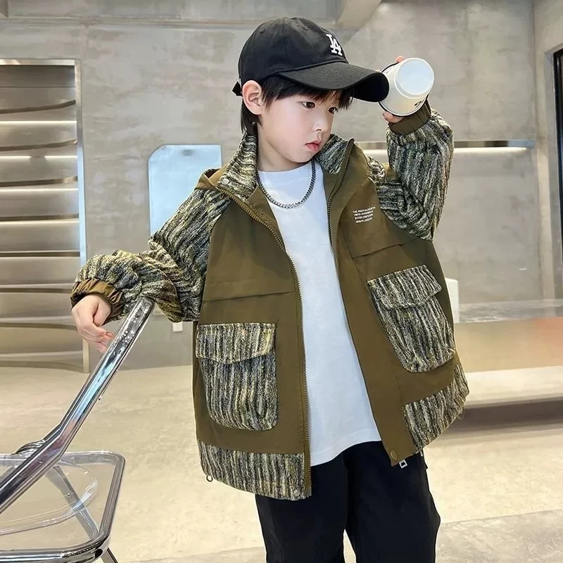 Boys Jacket Windproof Shock Clothes 2025 New Spring and Autumn High Quality Kids Outdoor Top Halloween Christmas Kids Gifts
Boys Jacket Windproof Shock Clothes 2025 New Spring and Autumn High Quality Kids Outdoor Top Halloween Christmas Kids Gifts