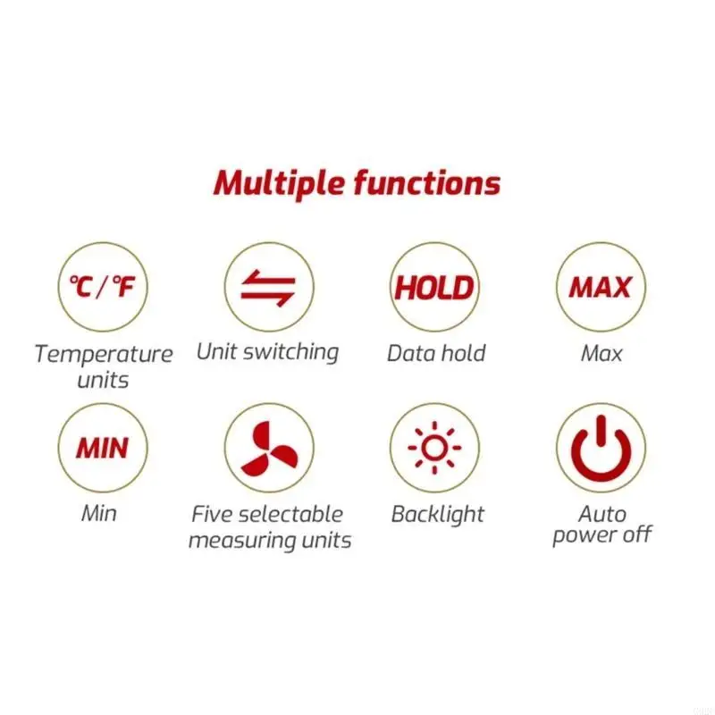 G92C Easy Carry Digital Windmeter Tool для точной скорости воздуха и показаний температуры
G92C Easy Carry Digital Windmeter Tool для точной скорости воздуха и показаний температуры