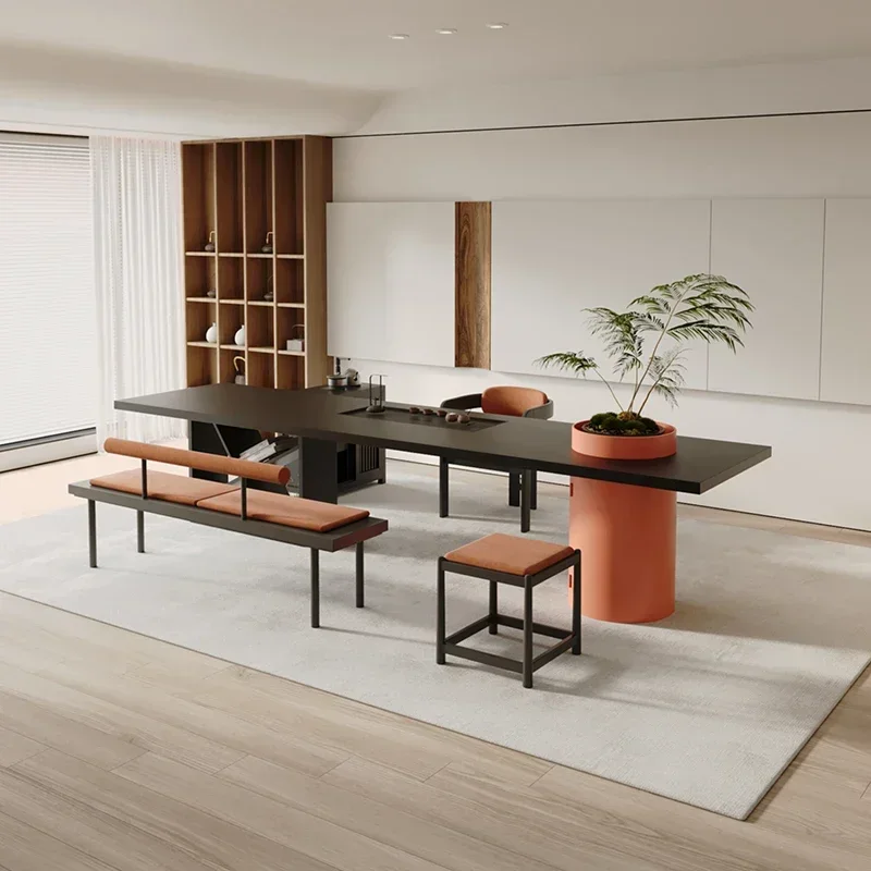 Ash wood home living room large board table desk office business tea table kung fu tea table and chairs
Ash wood home living room large board table desk office business tea table kung fu tea table and chairs