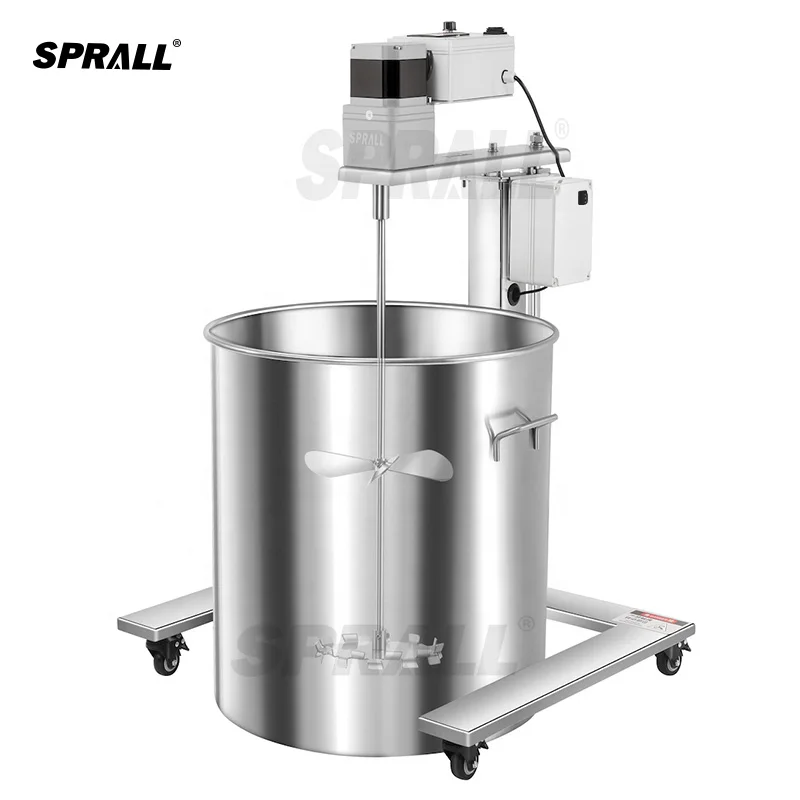SPRALL OCart Type Food Grade Electric Motor Agitator Mixer Remote Control Automatic Lifting Chemical Paint Stirrer Glue Mixer
SPRALL OCart Type Food Grade Electric Motor Agitator Mixer Remote Control Automatic Lifting Chemical Paint Stirrer Glue Mixer