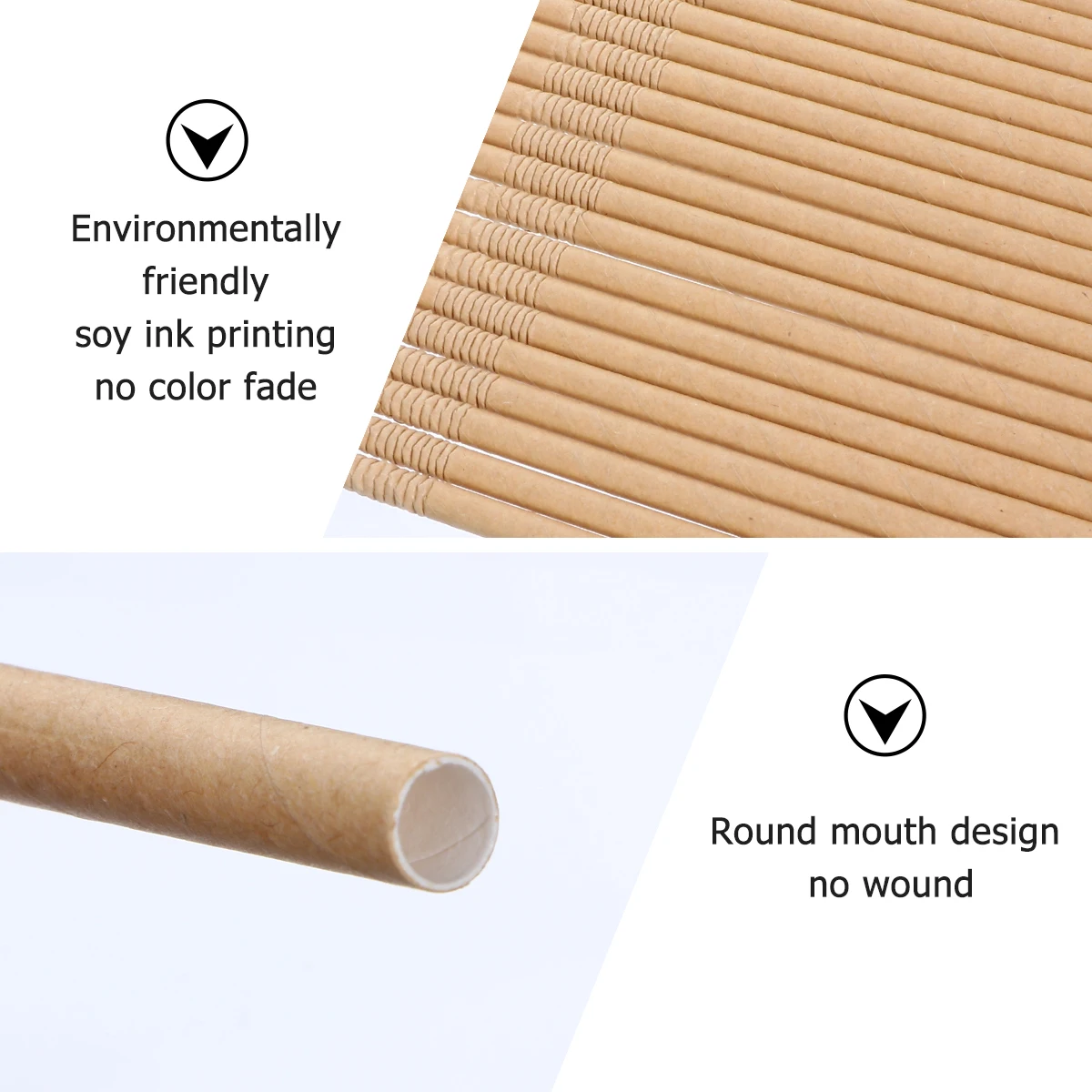 200 Pcs Environmentally Friendly Kraft Paper Straw Bendable Straws Drinking Smoothie
200 Pcs Environmentally Friendly Kraft Paper Straw Bendable Straws Drinking Smoothie