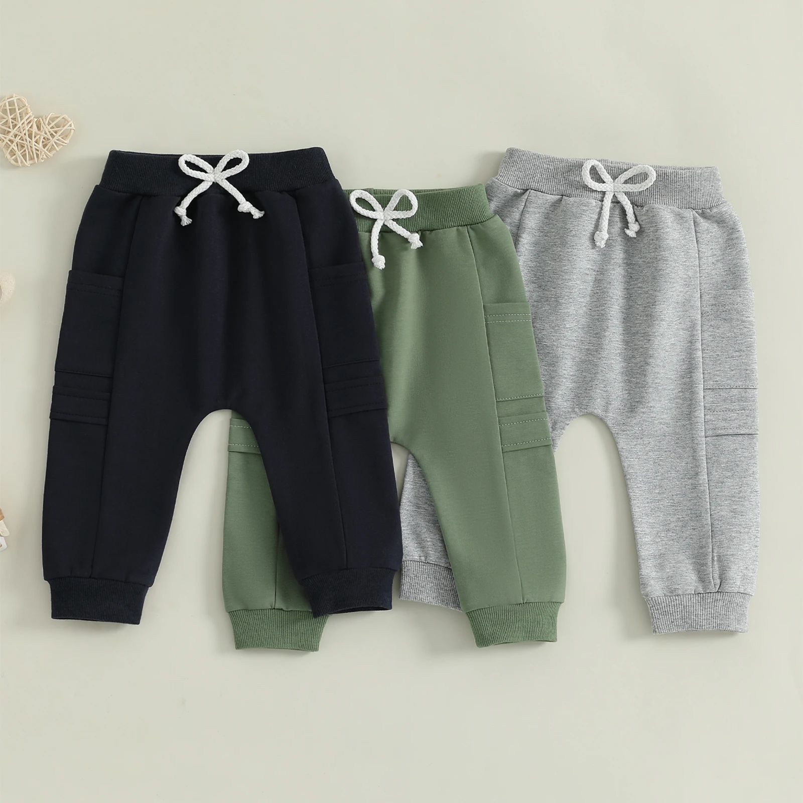 Baby Boy Sweatshirt Jogger Pants Solid Color Elastic Sweatpants Trousers with Pockets Casual Bottoms for Toddler Newborn Infant
Baby Boy Sweatshirt Jogger Pants Solid Color Elastic Sweatpants Trousers with Pockets Casual Bottoms for Toddler Newborn Infant