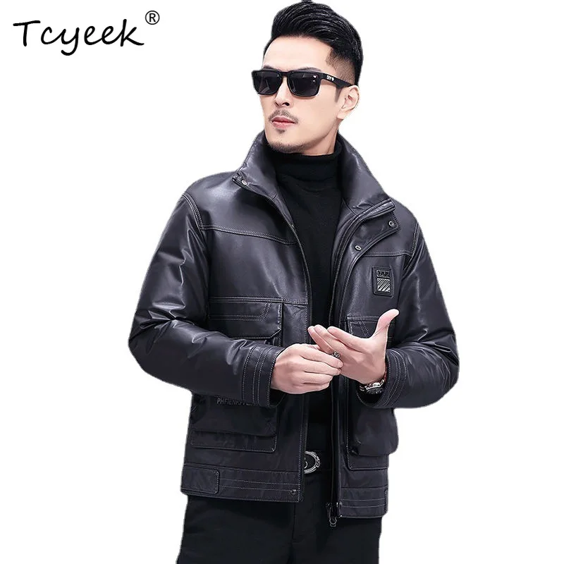 Tcyeek Real Leather Jacket Man Clothes Autumn Winter Mens Coats Cowhide Down Coat New in Outerwears Trendy 2026 Jaqueta De Couro
Tcyeek Real Leather Jacket Man Clothes Autumn Winter Mens Coats Cowhide Down Coat New in Outerwears Trendy 2026 Jaqueta De Couro