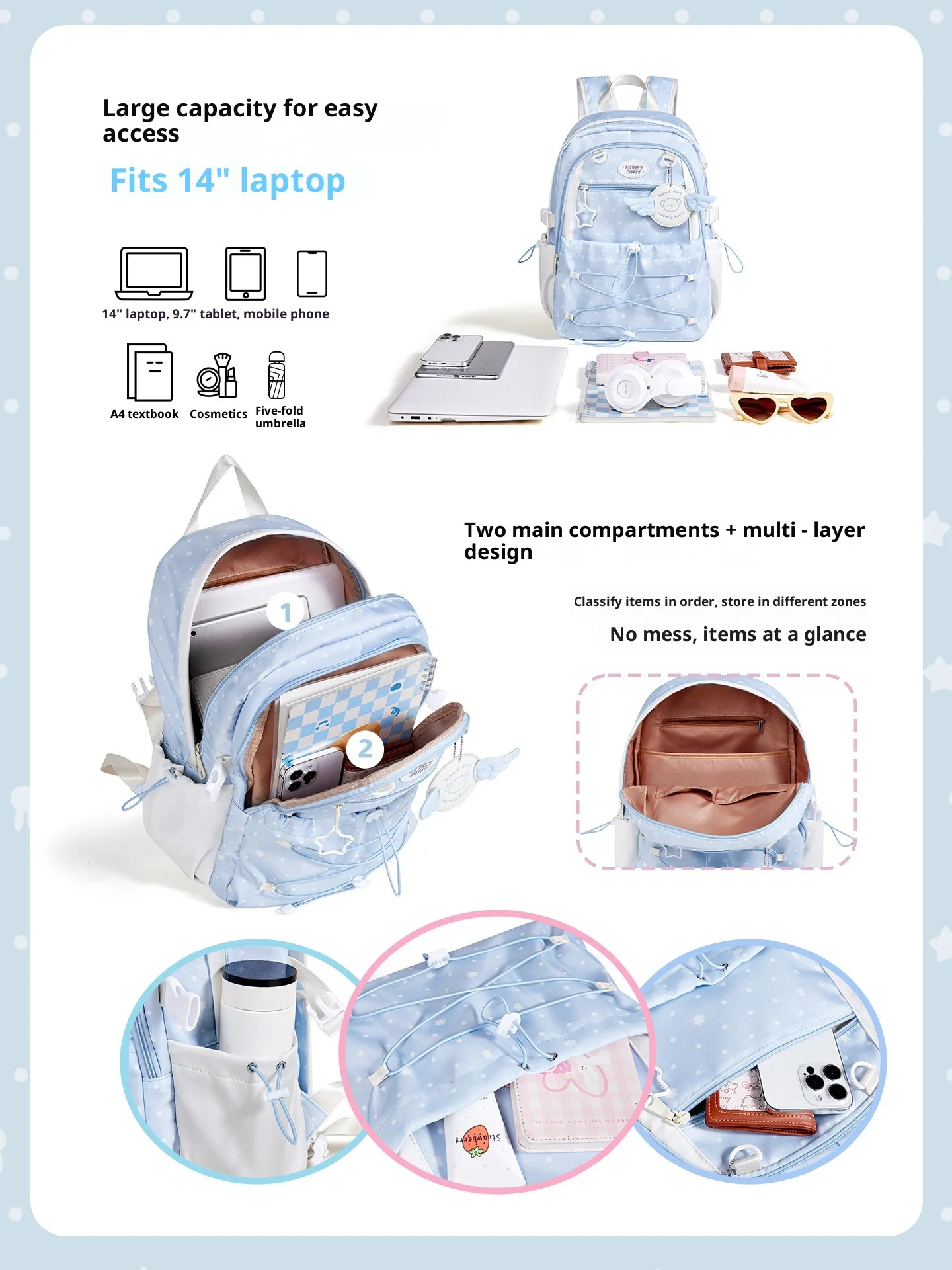 Genuine Miffy Women Backpack Large Capacity Cute Lightweight Printed Laptop Backpack For College Student Daily Travel Outdoor
Genuine Miffy Women Backpack Large Capacity Cute Lightweight Printed Laptop Backpack For College Student Daily Travel Outdoor