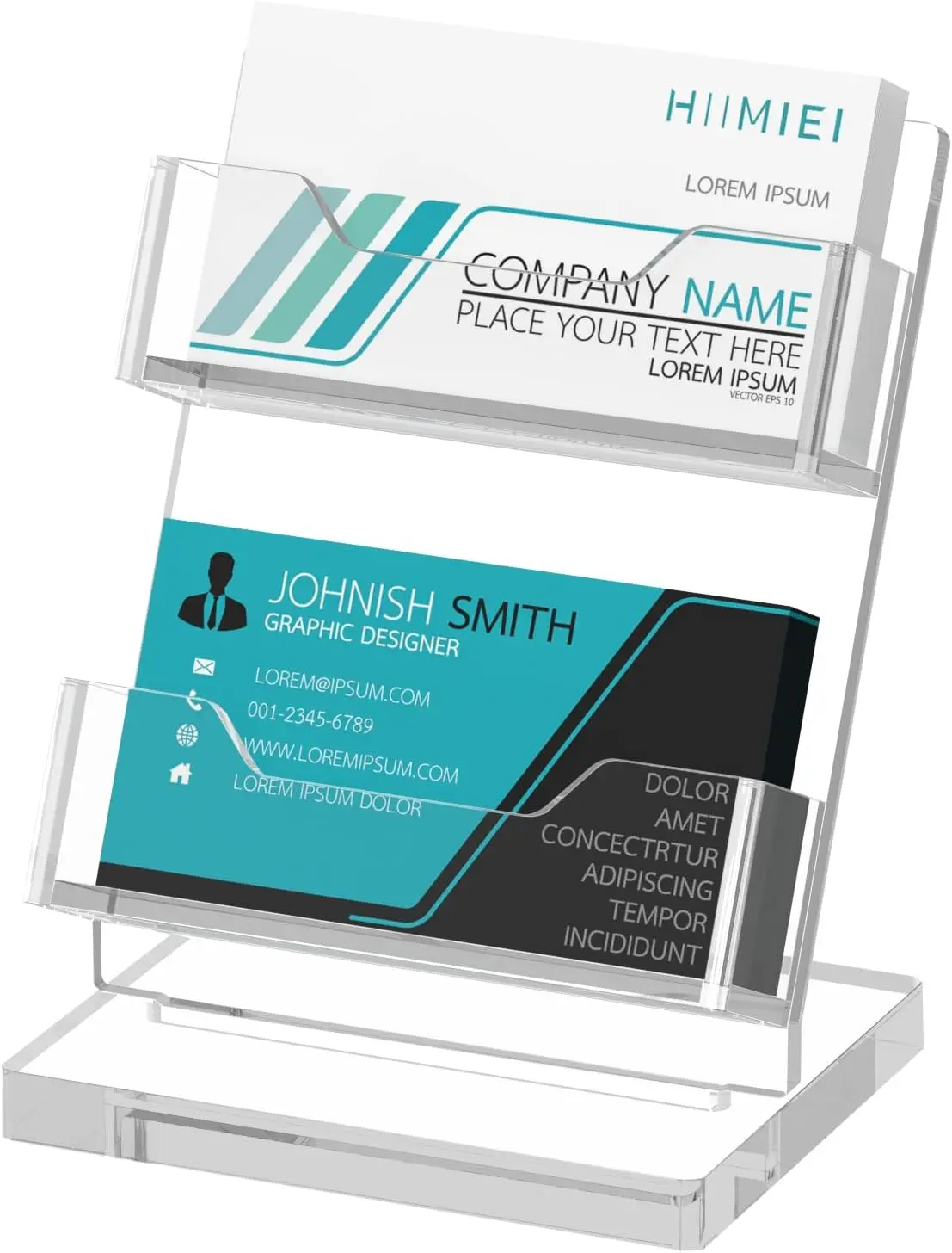 Clear Acrylic Business Card Holder Desk, 2 Tier, 120 Card Capacity, for Office Exhibition Meeting Home
Clear Acrylic Business Card Holder Desk, 2 Tier, 120 Card Capacity, for Office Exhibition Meeting Home