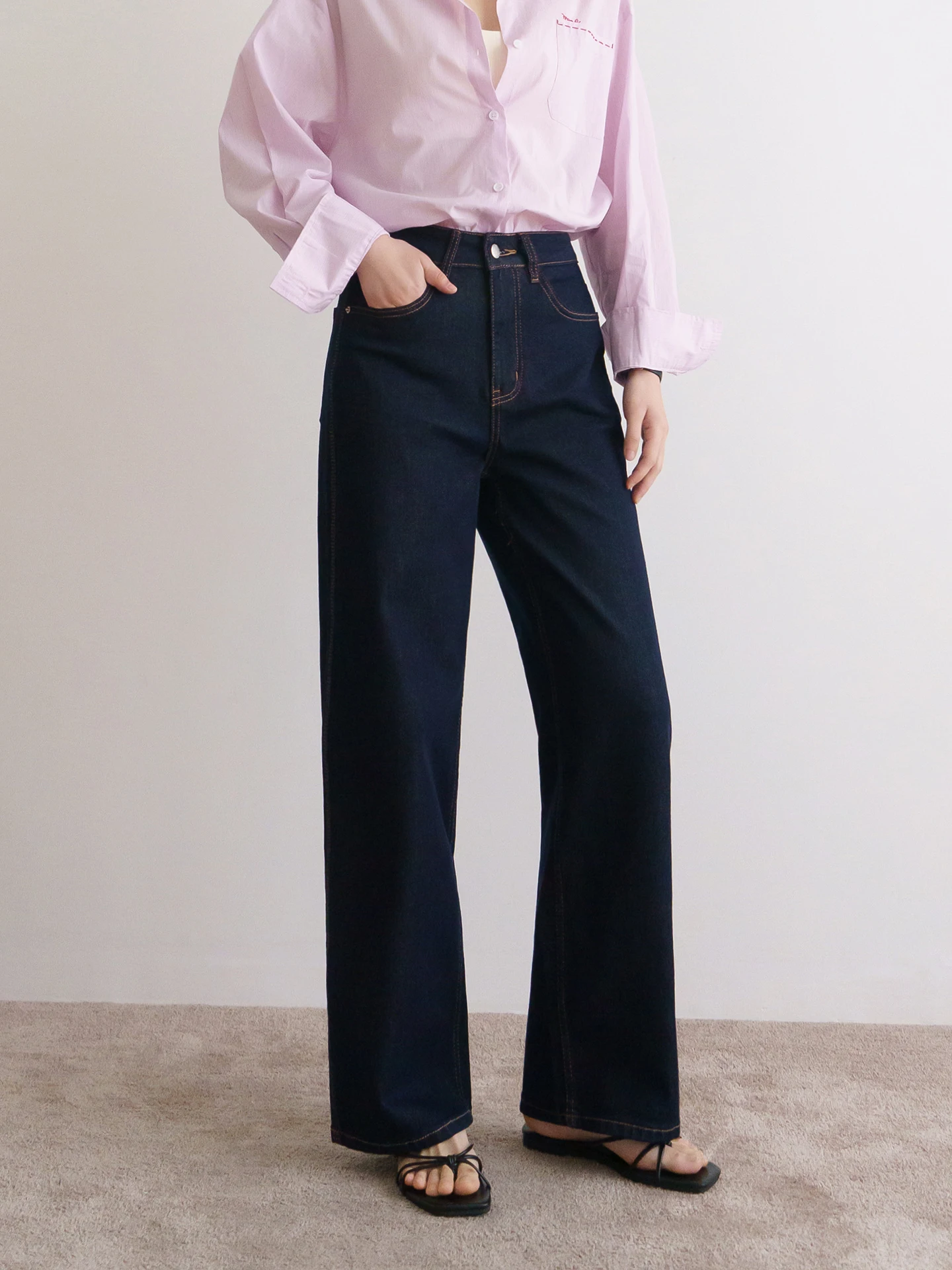 Floradance Comfortable Straight Leg Jeans Women's Spring Summer Four-way Stretch Small Size French Bread Pants
Floradance Comfortable Straight Leg Jeans Women's Spring Summer Four-way Stretch Small Size French Bread Pants