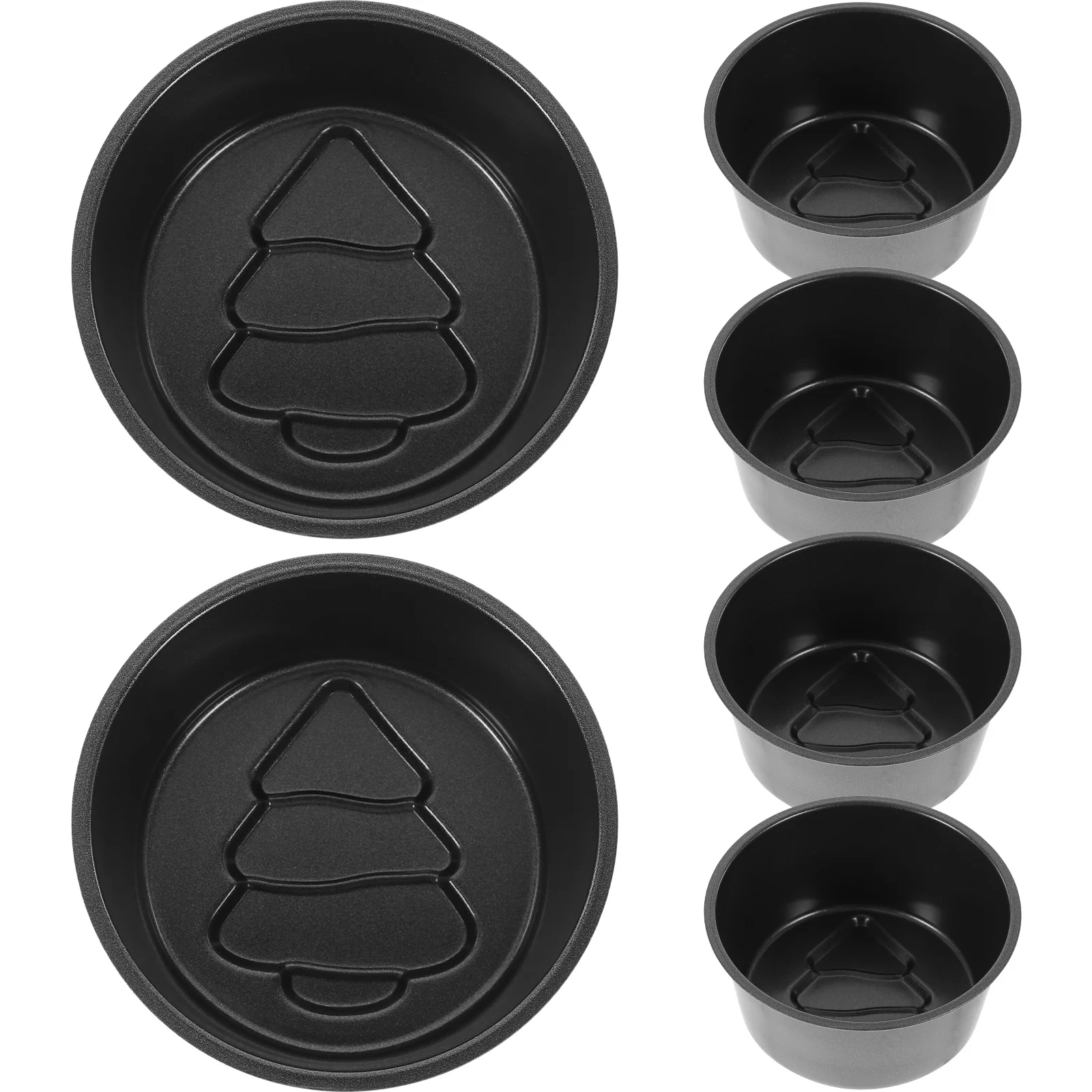 6pcs Carbon Pan Steel Nonstick Metal Round Cake Pans Baking Pans Mini Christmas Tree Pattern Metal Cake Molds
6pcs Carbon Pan Steel Nonstick Metal Round Cake Pans Baking Pans Mini Christmas Tree Pattern Metal Cake Molds
