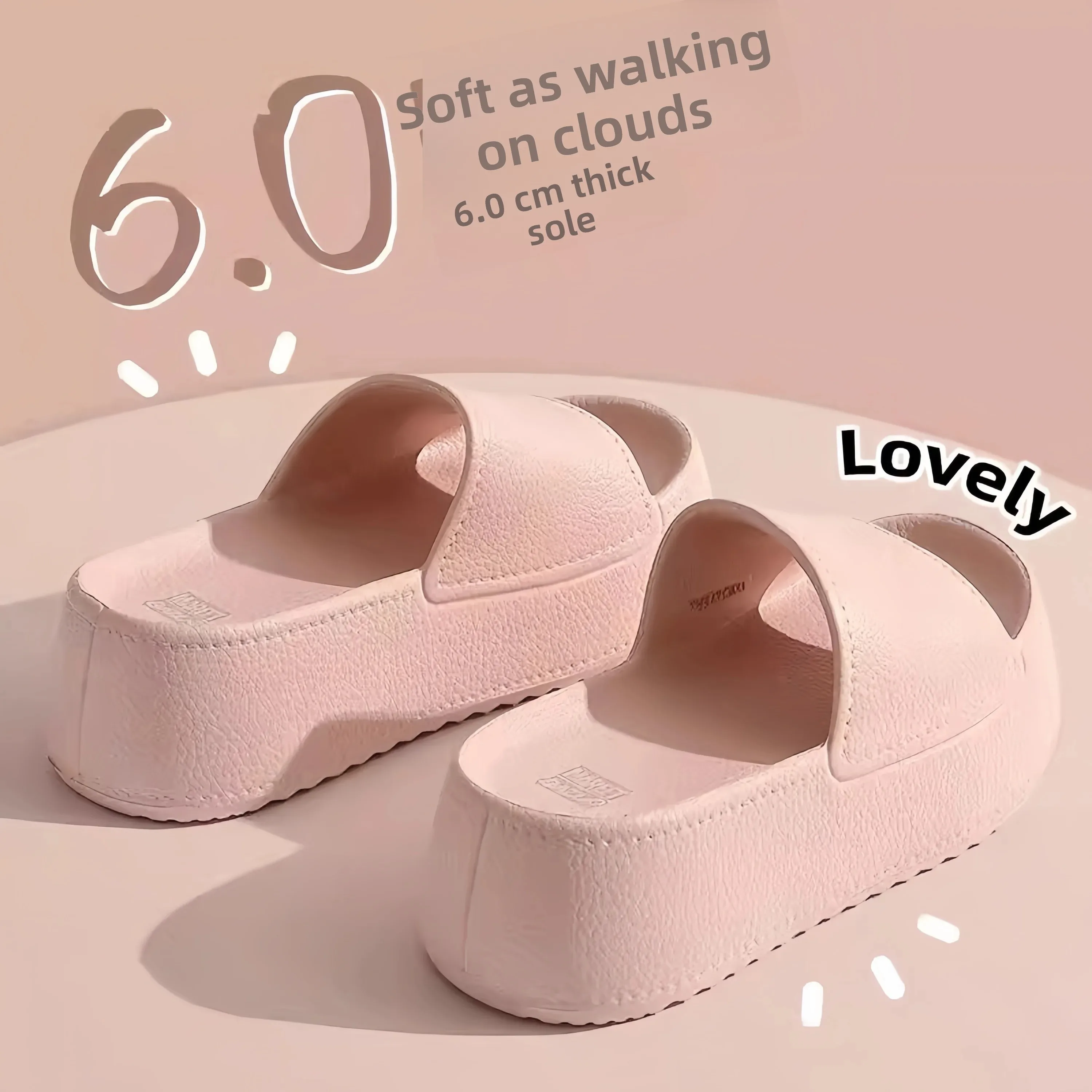 Summer Thick Bottom Slip-On Sandals Women's Outdoor Wear Heel-Elevating EVA Anti-Slip Soft Sole Convenient One-Strap Slippers
Summer Thick Bottom Slip-On Sandals Women's Outdoor Wear Heel-Elevating EVA Anti-Slip Soft Sole Convenient One-Strap Slippers