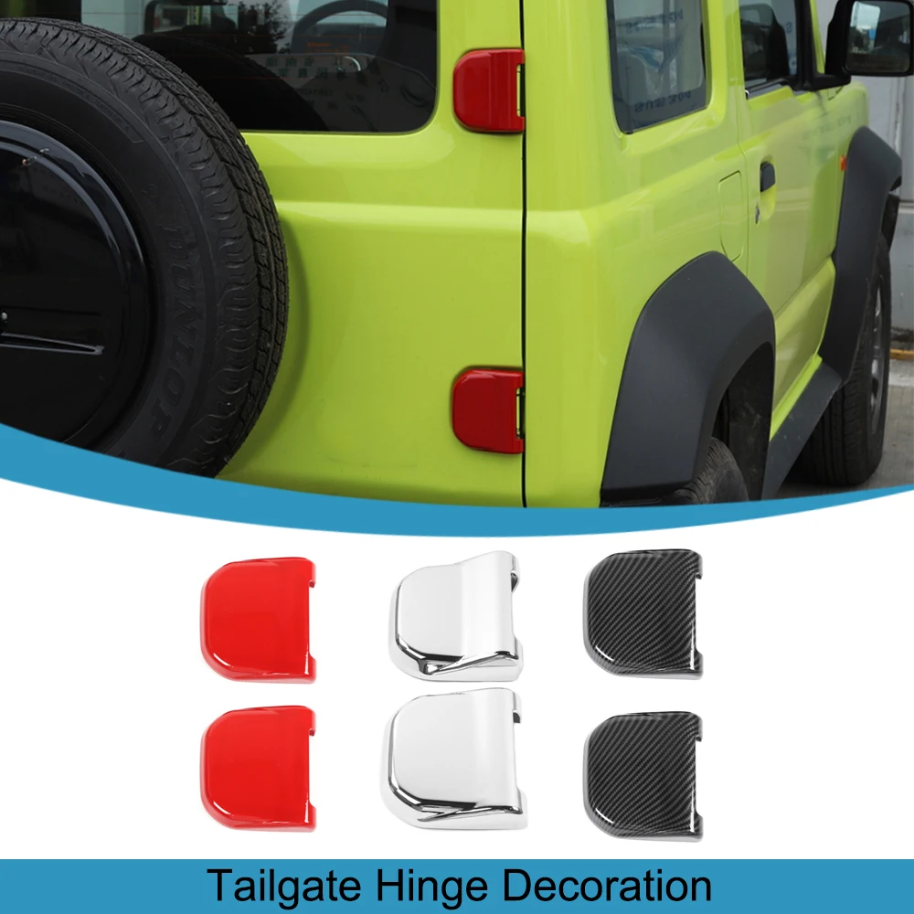 Car Rear Tail Door Tailgate Hinge Decoration Cover Trim Stickers for Suzuki Jimny 2019-2023 2024 JB64 JB74 Exterior Accessories
Car Rear Tail Door Tailgate Hinge Decoration Cover Trim Stickers for Suzuki Jimny 2019-2023 2024 JB64 JB74 Exterior Accessories