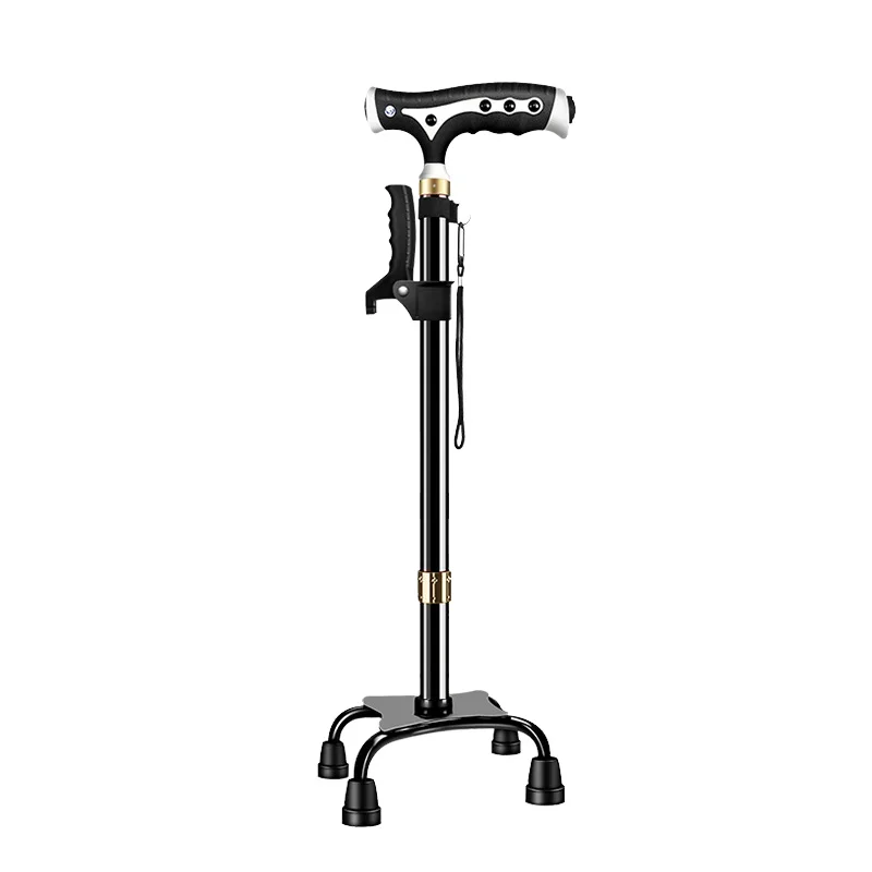 Aluminum alloy non-slip light crutches four-legged magnetic therapy elderly cane
Aluminum alloy non-slip light crutches four-legged magnetic therapy elderly cane