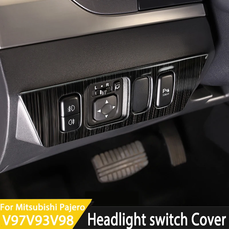 Наклейка на панель переключателя фар для Mitsubishi Pajero v93v97v98, панель переключателя из нержавеющей стали, модифицированное украшение
Наклейка на панель переключателя фар для Mitsubishi Pajero v93v97v98, панель переключателя из нержавеющей стали, модифицированное украшение