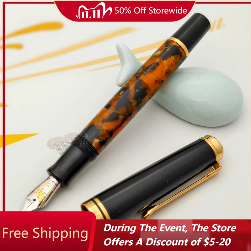 New ADMOK M800 800 Piston Resin Acrylic Fountain Pen Unique Premium Hand-polished Nib F/M 0.5/0.7mm Ink Pen Luxury Stationery
New ADMOK M800 800 Piston Resin Acrylic Fountain Pen Unique Premium Hand-polished Nib F/M 0.5/0.7mm Ink Pen Luxury Stationery