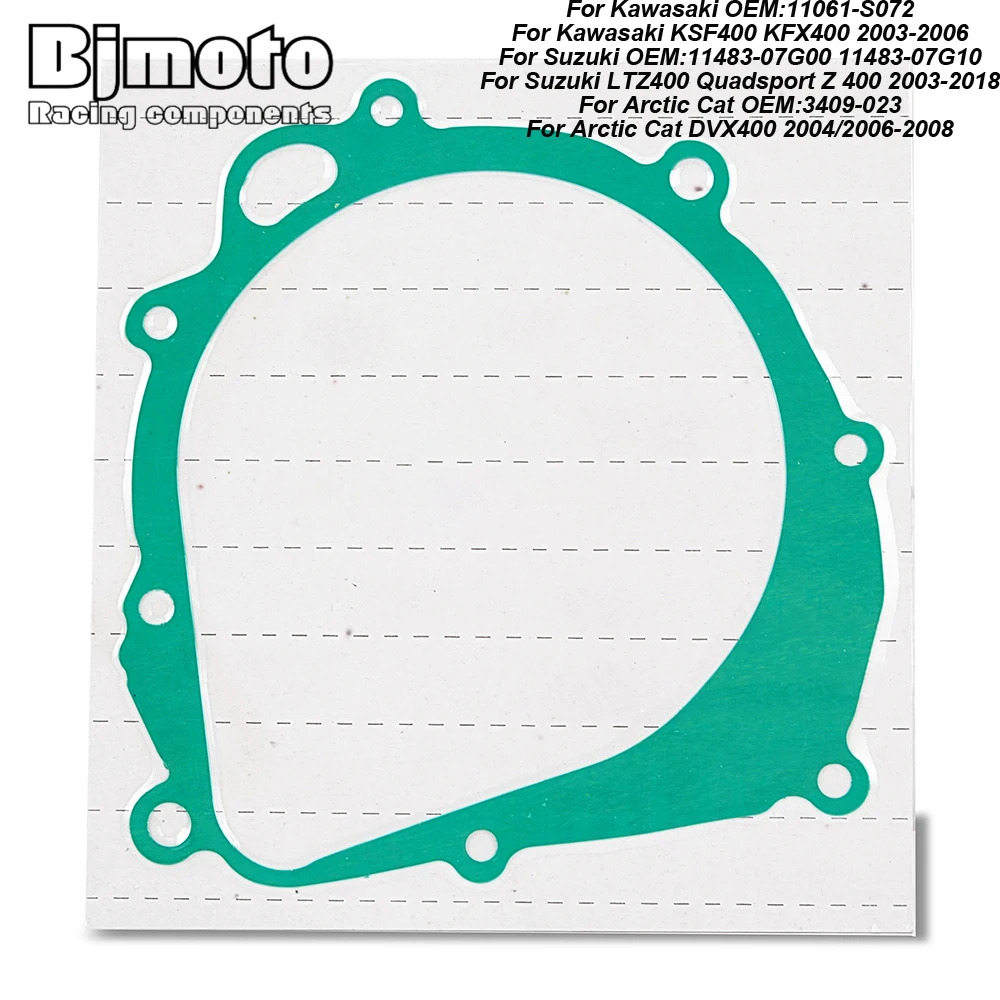 3409-023 Stator Magneto Generator Cover Gasket For Suzuki LTZ400 Quadsport Z400 For Kawasaki KSF400 KFX400 For Arctic Cat DVX400
3409-023 Stator Magneto Generator Cover Gasket For Suzuki LTZ400 Quadsport Z400 For Kawasaki KSF400 KFX400 For Arctic Cat DVX400