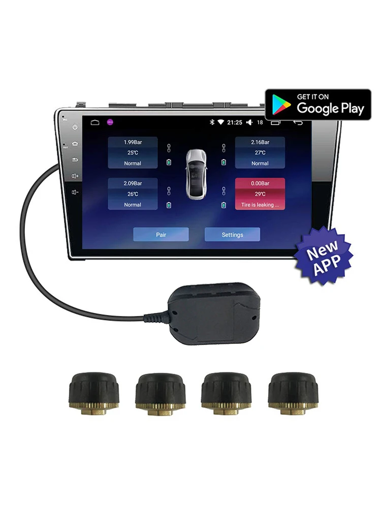 TPMS USB Tire Pressure Monitoring System Tyre LCD Display Internal TPMS2 External Sensor For Car DVD Player Android Navigation
TPMS USB Tire Pressure Monitoring System Tyre LCD Display Internal TPMS2 External Sensor For Car DVD Player Android Navigation