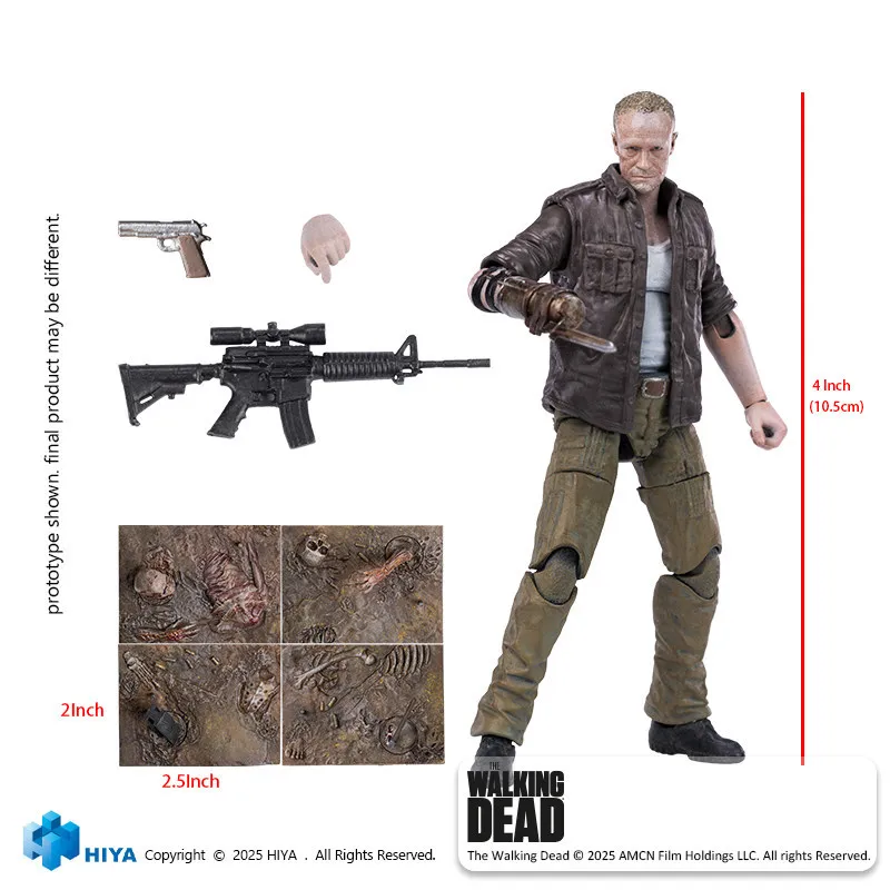 In Stock HIYA Merle Posable Action Figure The Walking Dead 1/18 Scale 10.5cm Collectible Model For Adult Hobby Collectors
In Stock HIYA Merle Posable Action Figure The Walking Dead 1/18 Scale 10.5cm Collectible Model For Adult Hobby Collectors