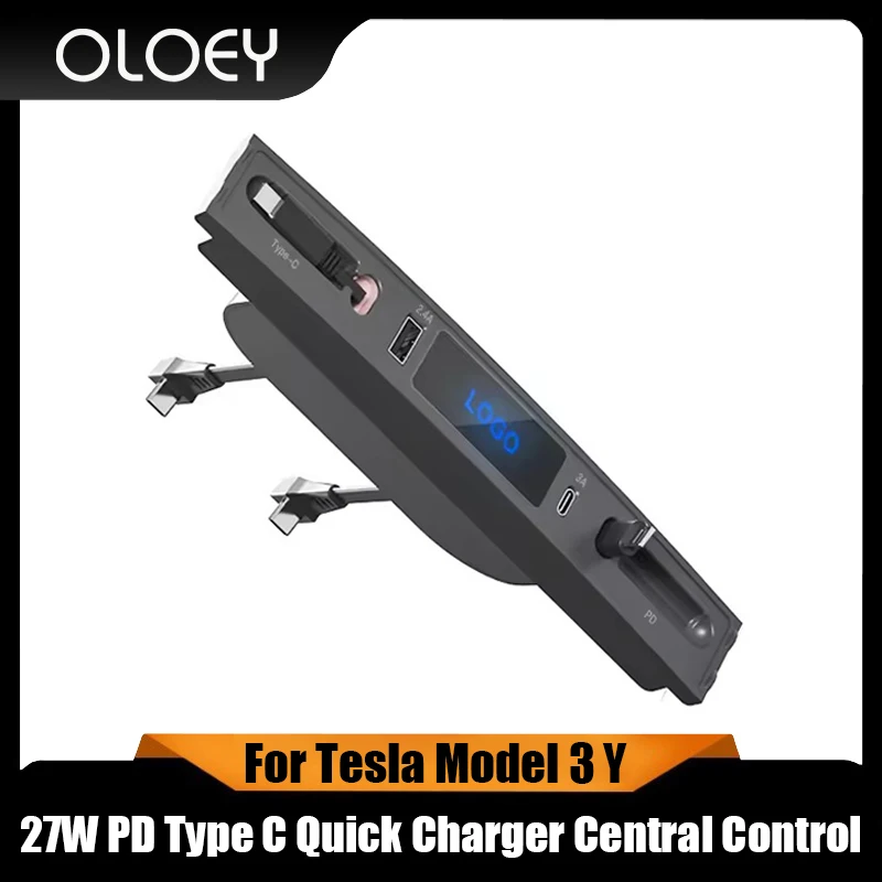 USB Hub Docking Station For Tesla Model 3 Y with Cables Center Console 27W PD Type C Quick Charger Central Control 2021-2023
USB Hub Docking Station For Tesla Model 3 Y with Cables Center Console 27W PD Type C Quick Charger Central Control 2021-2023