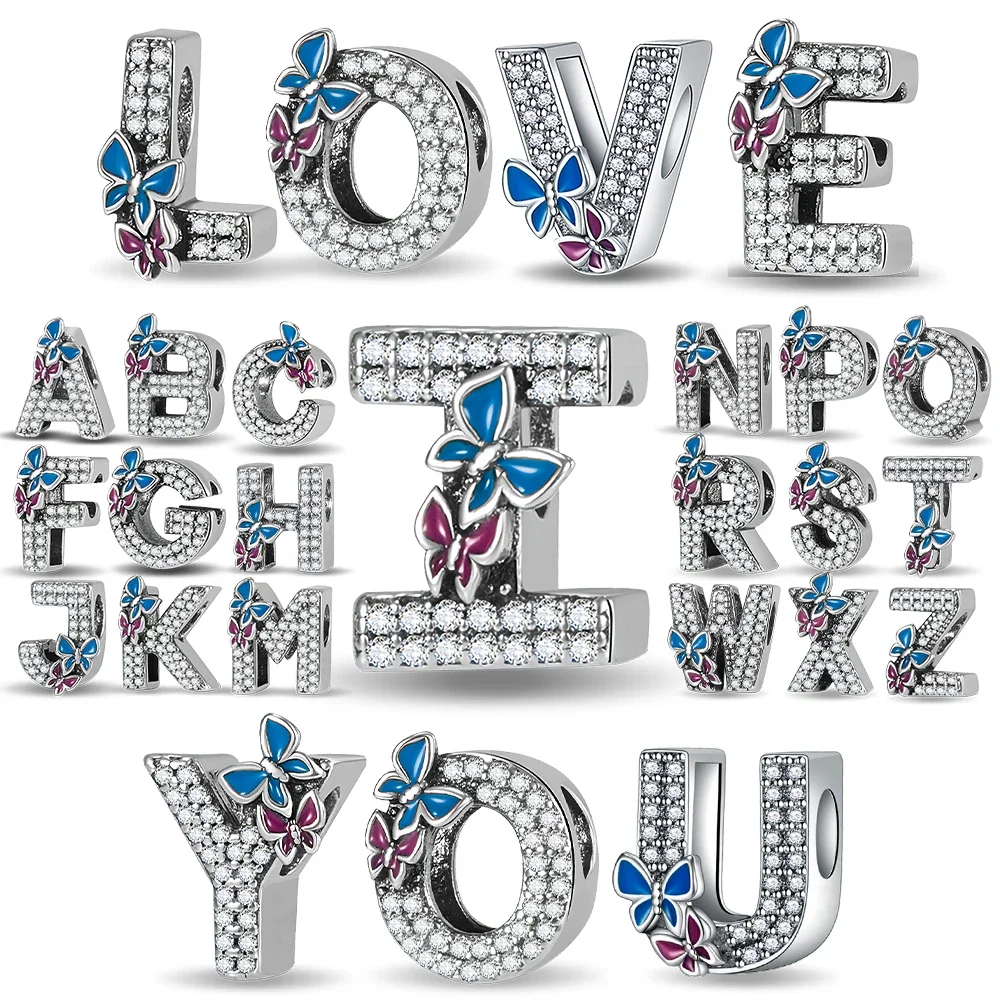 925 Sterling Silver English 26 Letters Beads Fit Original Bracelet Bracelet DIY Women Jewelry Necklace Making
925 Sterling Silver English 26 Letters Beads Fit Original Bracelet Bracelet DIY Women Jewelry Necklace Making