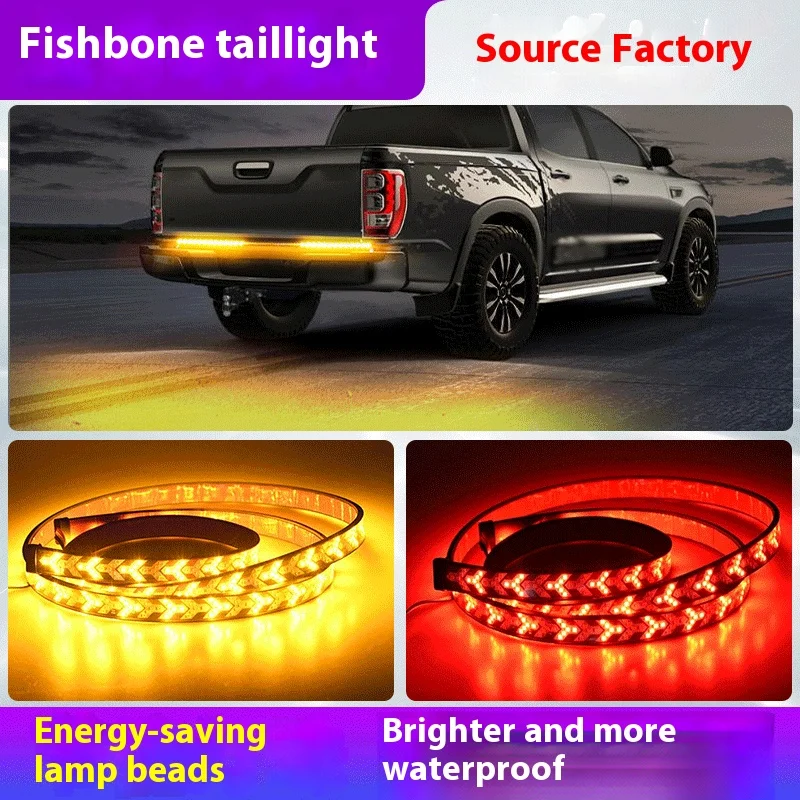 12-24V Car Truck LED Tailgate light Strip Turn Signal Lamp Flowing Dynamic Warning Brake Reverse Tail light Bar For Pickup Jeep
12-24V Car Truck LED Tailgate light Strip Turn Signal Lamp Flowing Dynamic Warning Brake Reverse Tail light Bar For Pickup Jeep
