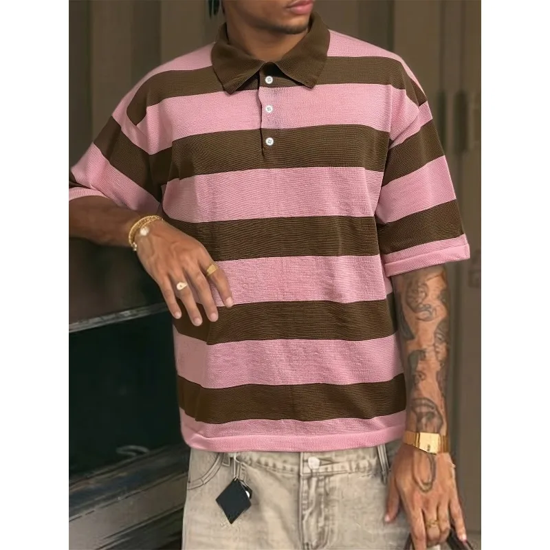 Summer New Comfortable and Fashionable Versatile Men's POLO Short Sleeves, Classic Striped Short Sleeves, Street Wear
Summer New Comfortable and Fashionable Versatile Men's POLO Short Sleeves, Classic Striped Short Sleeves, Street Wear