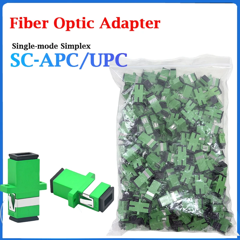 SC APC 100/200pcs Simplex Single-mode sc Fiber Optic Adapter APC Optical Fiber Coupler SC APC Fiber Flange SC Connector
SC APC 100/200pcs Simplex Single-mode sc Fiber Optic Adapter APC Optical Fiber Coupler SC APC Fiber Flange SC Connector