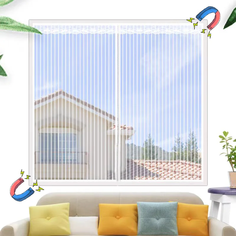 Household magnetic door curtain, automatic closing white mosquito net, self-adhesive perforated diamond mesh silent lace curtain
Household magnetic door curtain, automatic closing white mosquito net, self-adhesive perforated diamond mesh silent lace curtain