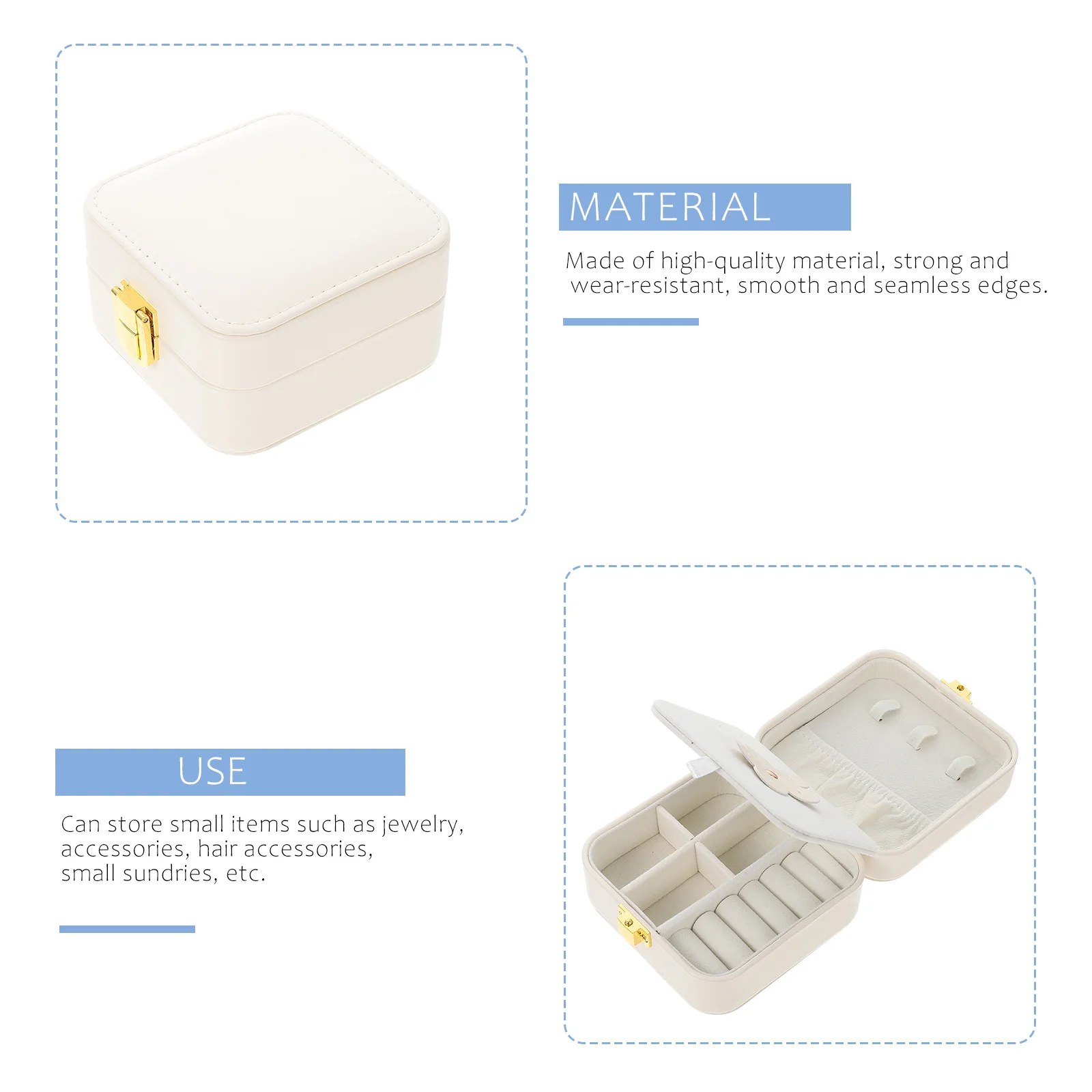 Jewelry Box Necklace Case Mirror Girls Travel Storage Cases Women Durable Portable Earrings Small Packaging Display Tools
Jewelry Box Necklace Case Mirror Girls Travel Storage Cases Women Durable Portable Earrings Small Packaging Display Tools
