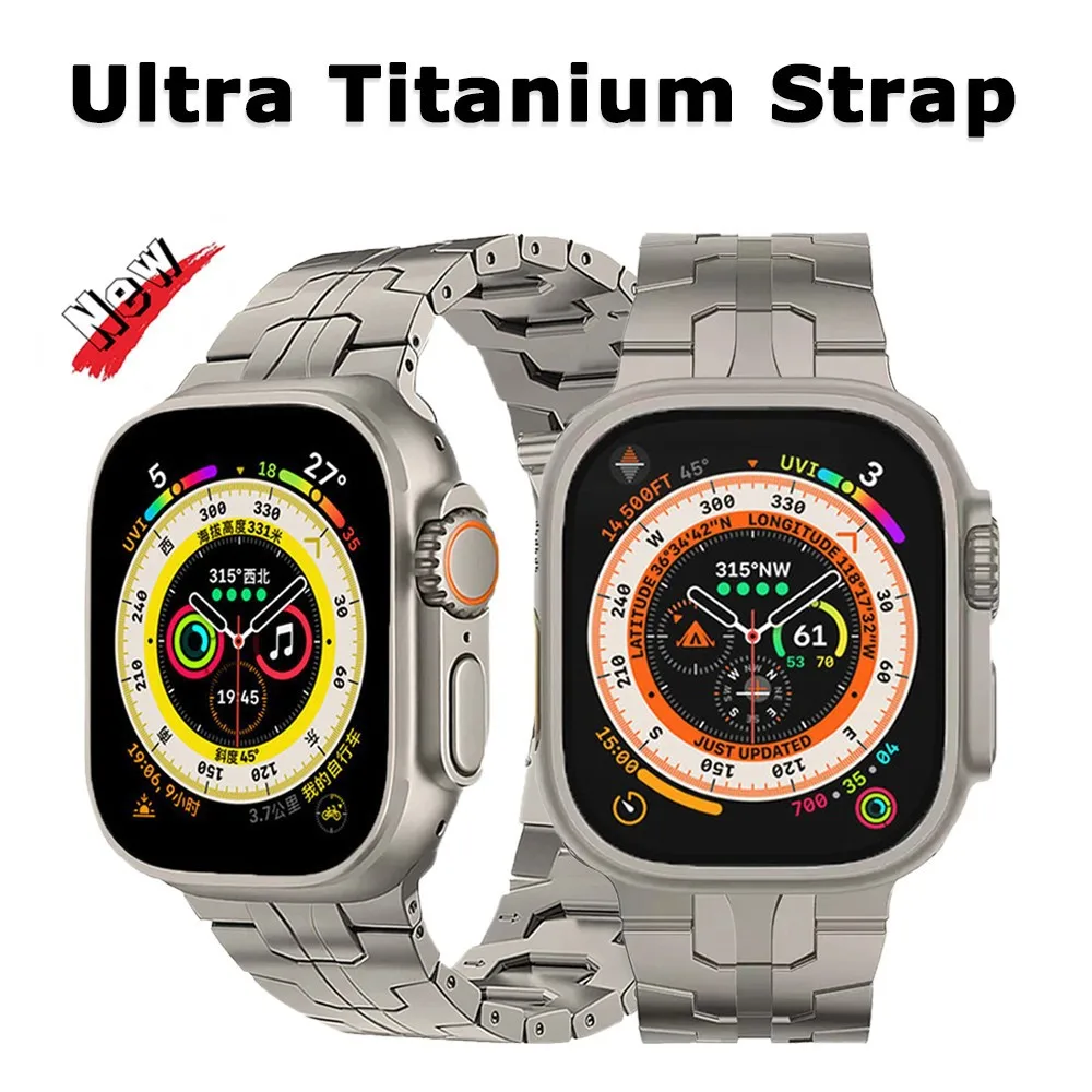 Titanium Strap For Apple Watch 9 Ultra 2 49mm Series 9 45mm 41mm 44mm Luxury Metal Band For iWatch 8 7 6 5 4 3 SE 42mm 40mm 41mm
Titanium Strap For Apple Watch 9 Ultra 2 49mm Series 9 45mm 41mm 44mm Luxury Metal Band For iWatch 8 7 6 5 4 3 SE 42mm 40mm 41mm