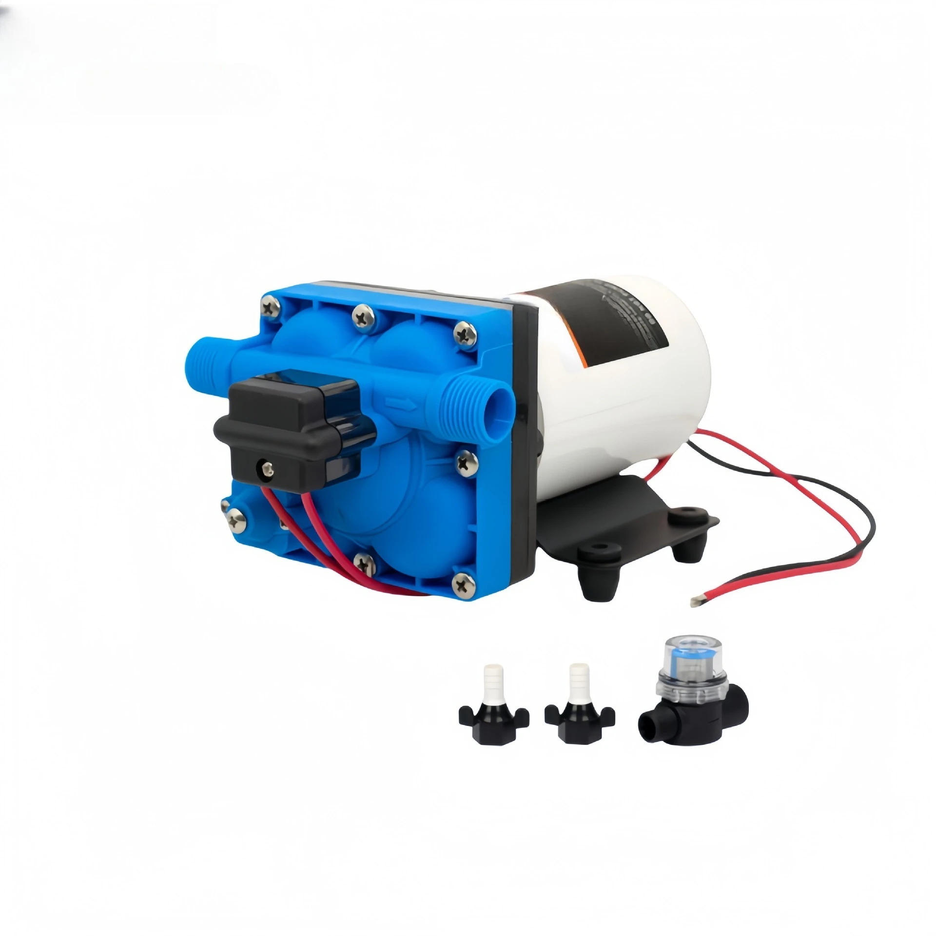 5.5GPM DC high pressure diaphragm water pump 12V sprayer car wash irrigation self-priming booster pump 24V self-priming
5.5GPM DC high pressure diaphragm water pump 12V sprayer car wash irrigation self-priming booster pump 24V self-priming