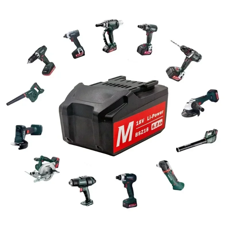 New 18V 6.0Ah Battery for Metabo Cordless Power Tool Drill Drivers Wrench Hammers for Metabo 18V Battery 6000mAh BSZ18 625591000
New 18V 6.0Ah Battery for Metabo Cordless Power Tool Drill Drivers Wrench Hammers for Metabo 18V Battery 6000mAh BSZ18 625591000