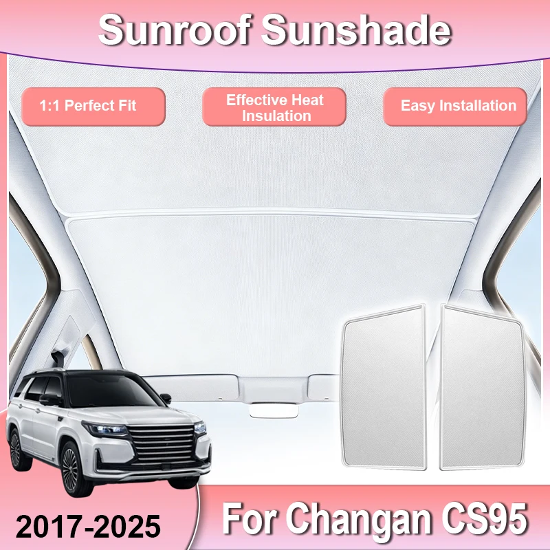 Roof Car Split Sunshade For Changan CS95 Accessories 2023 2017~2025 Sun Visor Cover Sunroof Tools Auto Body Kit Electrostatic
Roof Car Split Sunshade For Changan CS95 Accessories 2023 2017~2025 Sun Visor Cover Sunroof Tools Auto Body Kit Electrostatic