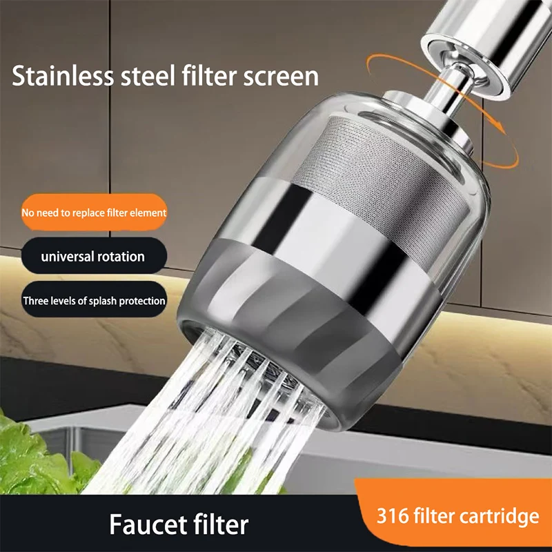 Faucet Extender Three-speed Adjustment Kitchen Filter Water Nozzle No-replacement Filter Element Tap Water Splash-proof Bubbler
Faucet Extender Three-speed Adjustment Kitchen Filter Water Nozzle No-replacement Filter Element Tap Water Splash-proof Bubbler