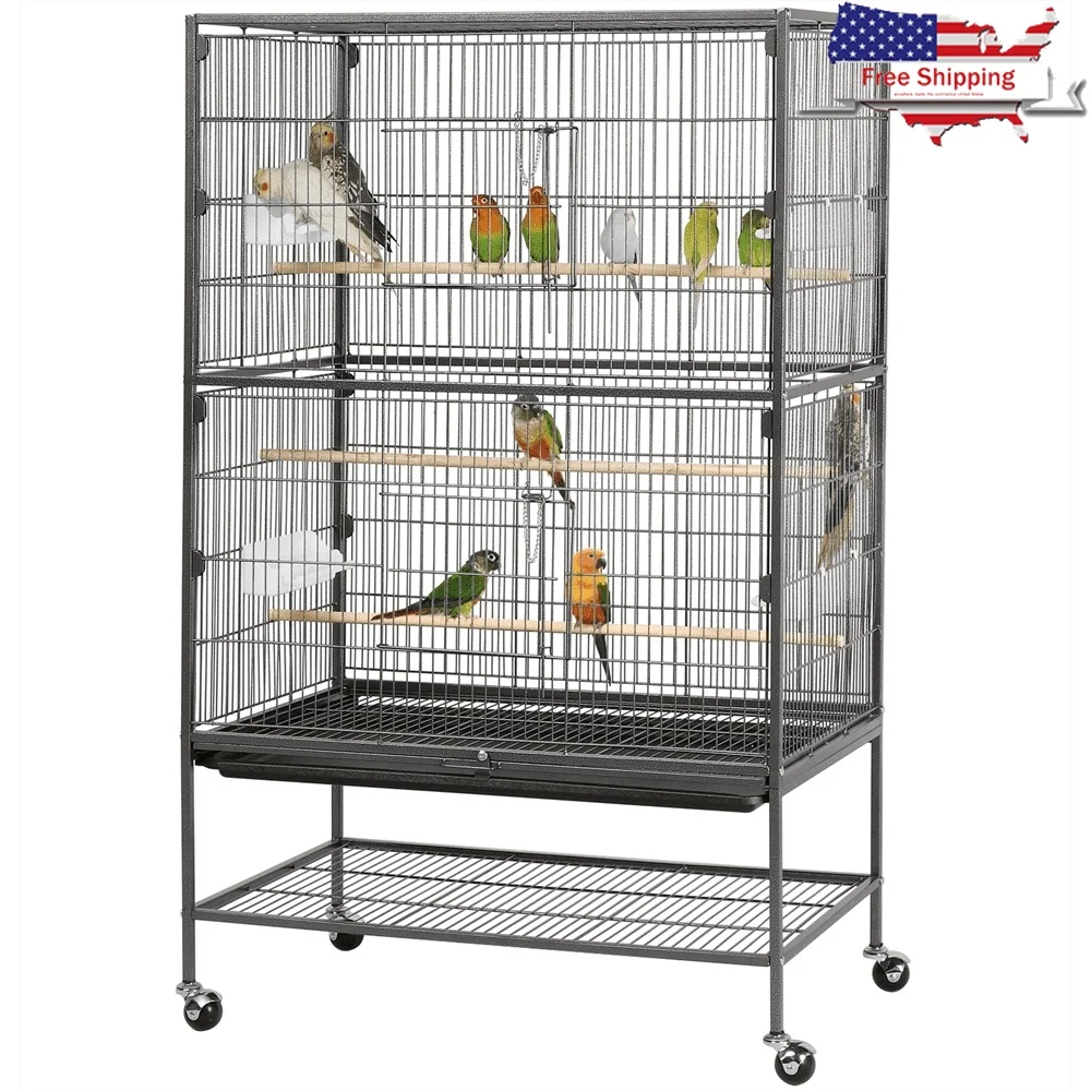 Heavy Duty 52inch Bird Parrot Cage Parrots Parakeets and Finches with Solid Wood Perch Plastic Feeders Easy to Clean
Heavy Duty 52inch Bird Parrot Cage Parrots Parakeets and Finches with Solid Wood Perch Plastic Feeders Easy to Clean