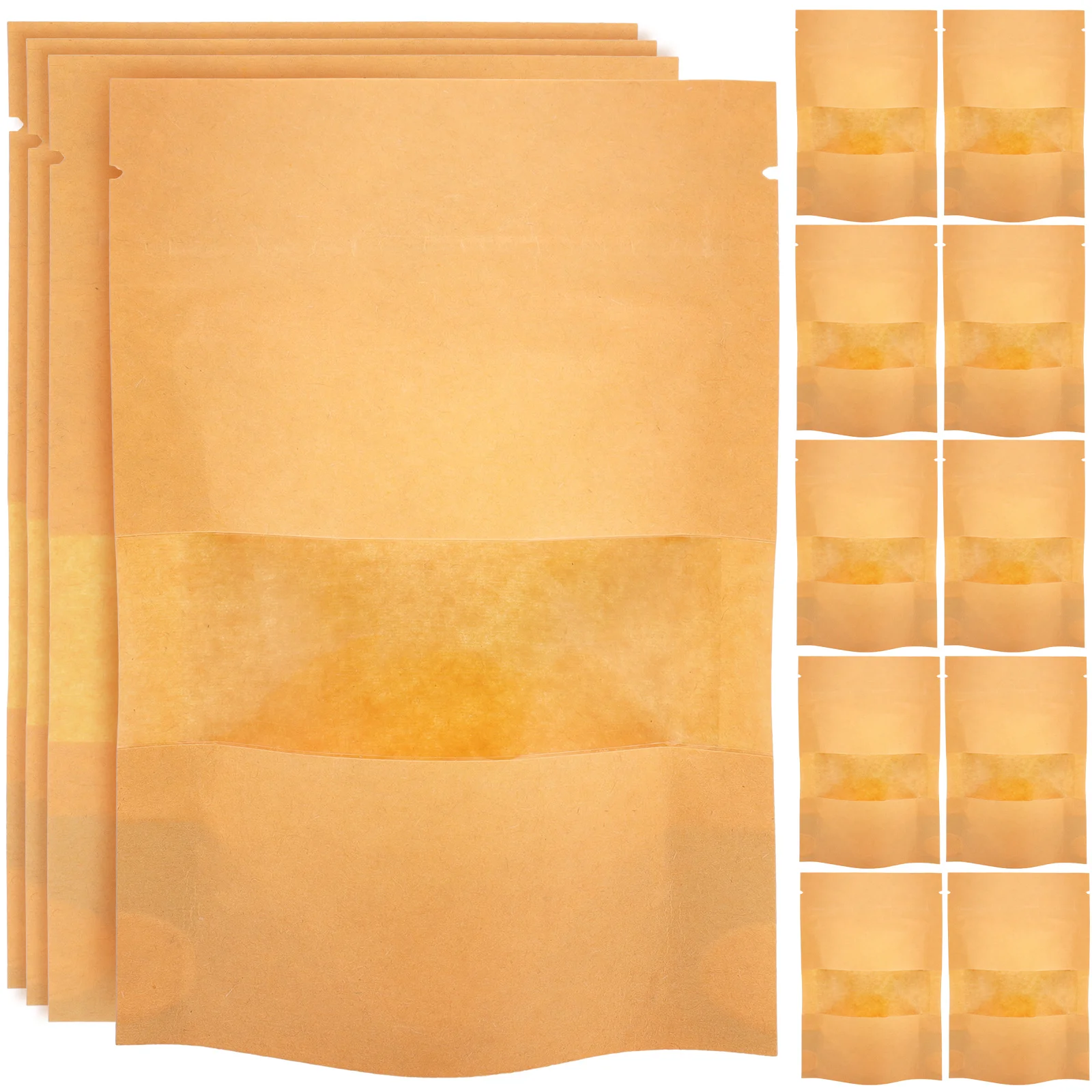 100 Pcs Kraft Paper Bags Food Grade Bakery Snack Nut Cookie Packaging Reusable Grocery Take Out Bags Practical
100 Pcs Kraft Paper Bags Food Grade Bakery Snack Nut Cookie Packaging Reusable Grocery Take Out Bags Practical