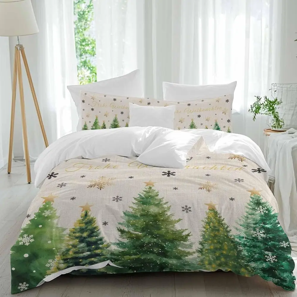 rohe Weihten Sheet Set, Chrisas Tree lake Winter Rustic 4 Pieces Breathable Sot Duvet Cover Set Bedding Cozy Bed lat Sheets or H
rohe Weihten Sheet Set, Chrisas Tree lake Winter Rustic 4 Pieces Breathable Sot Duvet Cover Set Bedding Cozy Bed lat Sheets or H