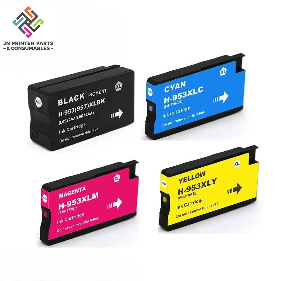 957 957XL 953 953XL Цветной совместимый струйный картридж премиум-класса для HP OfficeJet Pro 7720 8210 8218 от zhuhai
957 957XL 953 953XL Цветной совместимый струйный картридж премиум-класса для HP OfficeJet Pro 7720 8210 8218 от zhuhai