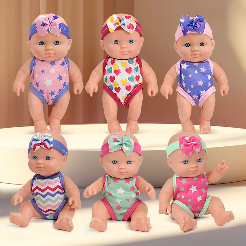 Mini Simulation Soft Vinyl Baby Dolls, Realistic Lifelike Reborn Doll Toys, 6 Styles Available for Girls Toddlers
Mini Simulation Soft Vinyl Baby Dolls, Realistic Lifelike Reborn Doll Toys, 6 Styles Available for Girls Toddlers